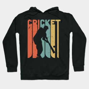 Retro cricket  / cricket lover gift idea / Cricket fan present Hoodie